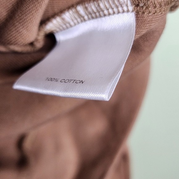 Cremieux Classic Long Sleeve Polo Shirt Tan Camel Zip XL - Picture 6 of 6